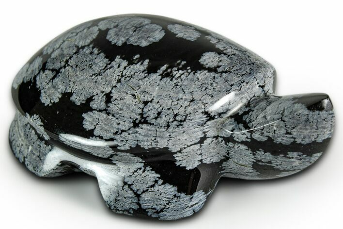 Polished Snowflake Obsidian Turtle - California #331616